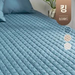 먼지없는 순면 100수 킹사이즈 침대 고정밴드 사계절 겨울 누빔 이불 패드 킹 K