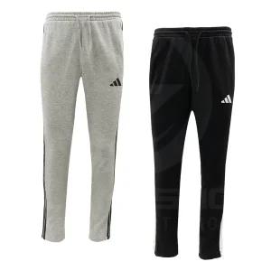 아디다스 빅사이즈 삼선 플리스 기모 팬츠 카고 조거