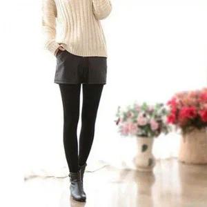 [콩심팥심]레자 밍크퍼 반바지 반바지레깅스 기모레깅스 밍크 기