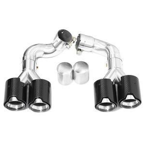 BMW 호환 G60 520i 쿼드 배기 팁 머플러 테일 파이프 시스템 노즐 용 듀얼의 자동차