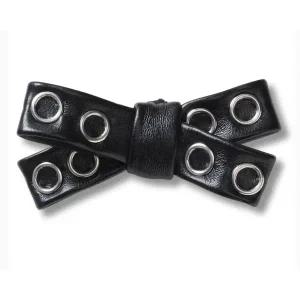갤러리아 [크록스 본사][액세서리]블랙 그로멧 스터드 리본 지비츠 10016722