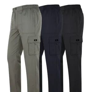 유니미스 남성 봄가을 간절기 신축성 카고바지 건빵 작업복 바지