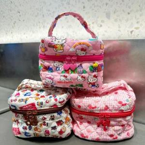 키티파우치 캐릭터 메이크업박스 키티 다용도 태닝키티파우치 미니파우치 손잡이