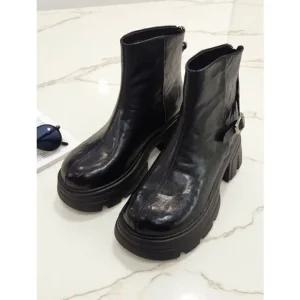 [갤러리아] [센터시티] 고세 여성 초경량 벨티드 워싱 워커부츠 OZA5F078 블랙