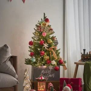 [텐바이텐]비솜 감성 그린트리 90cm 풀세트 전구미포함 크리스마스 완제품