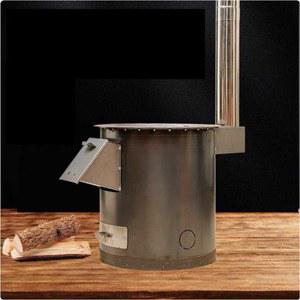 시골 장작 화로대 난로 화목 펜션 고기 캠핑장 바베큐 그릴 농촌 57 5cm 일체형 드럼통 업그레이드 직경