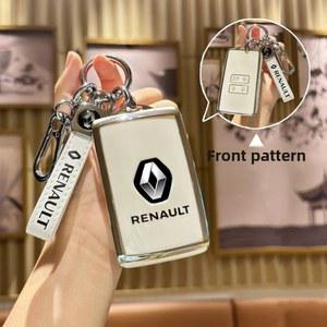르노 자동차 키 케이스 여성용 동풍 레오 열쇠 고리 내구성 플라스틱 소재를위한 하이 엔드 보호 쉘 버클 액세서리