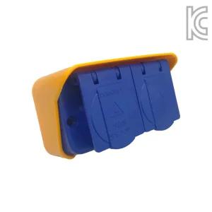 임시가설분전반 방수2구콘센트+거치대 세트 FRP 분전함