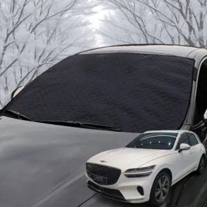 현대 제네시스 GV70 차량 성에방지커버 앞유리 덮개 햇빛가리개 사계절용 앞유리 덮개 블랙박스형 일