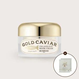 [스킨푸드][쿠폰가22,600원]골드캐비어 콜라겐 마스크크림 + (증정) 마스크팩 2개