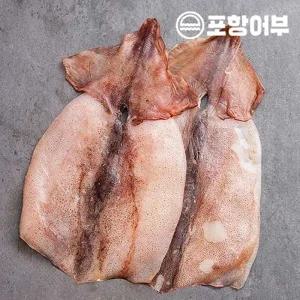 [포항어부] 몸통 반건조 오징어 1kg 내외 (20미내외) / 개별간지포장