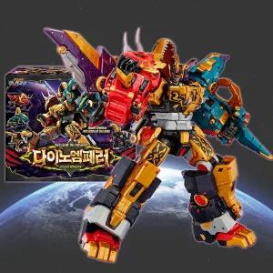 시즌7 최강공룡 미니특공대 다이노엠페러 5단 합체 변신 로봇