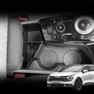 수납정리함 NQ5 스포티지 수납 중형 트레이 컵홀더 투명컵홀더 컵받침홀더 컵홀더제작