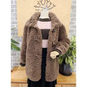 [레코브](타임스퀘어점패션관)뽀글이 떡볶이 코트 (LC31EZCT601X)