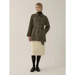 [리스트][겨울]울 벨티드 하프 핸드메이드 코트[35523918]