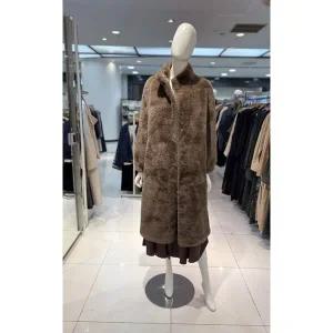 [파프리카](마산점)모던.하이넥 롱 인조밍크 코트/SK4FUB06