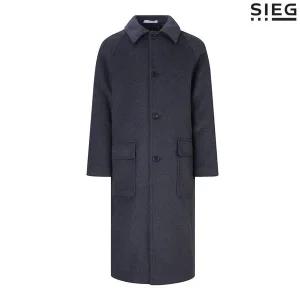 갤러리아 지이크 FW 그레이 캐시미어 혼방 세미오버핏 발마칸 롱코트 PFH7064