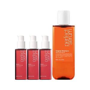 미쟝센 퍼펙트 세럼 로즈퍼퓸 80ml, 3개 + 증정(샴푸 오리지널 140ml, 1개)