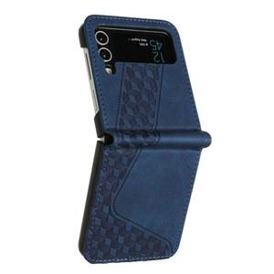 Coque G xi Z Flip3 Flip4 5G 3D 큐브 전화 케이스 Funda xy Flip 4 3 Zflip 가죽 뒷면 커버 Capa DS-FK