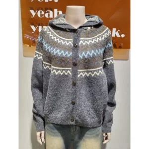 갤러리아 [바인드]로우노르딕후드CD_C 후드니트가디건(DIFW0-WSC034)