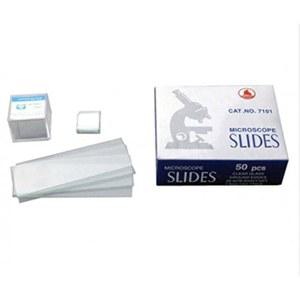 암스코프 BS-50P-S100 50p 사전 청소 빈 바닥 유리 현미경 슬라이드 및 100p 사각 커버 슬립