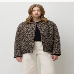 [시슬리]레오파드 싱글 코트 sact49561_s