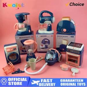 척 가전 기계 현실적인 장난감 메이커 빛 놀이 를위한 터 커피 믹서 소리 세트 블렌더 주방