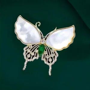 브로치 다이아몬드 옷핀 고급 액세서리 정장 나비브로치 진주브로치 고급클립 허리조절 다이아몬드옷핀