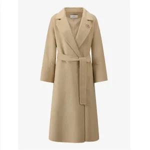 [롯데백화점]DEWL 브로치 디테일 캐시미어 롱 코트 D254MSG331