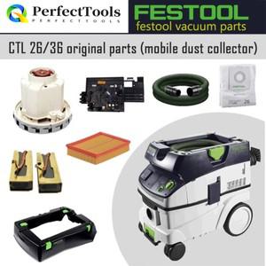 FESTOOL 진공 청소기 CTL 26/36 E 모터 카본 브러시 스위치 클램프 페리 호스 상단 커버 가방 등  액세서리