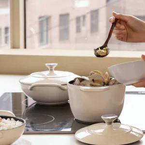 [11번가단독구성] 포네 온기 무쇠냄비 2종 세트 16cm 팟+20cm 웍