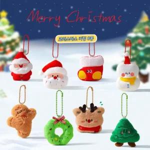 크리스마스 인형키링 8종 가방고리 산타 백참 트리장식