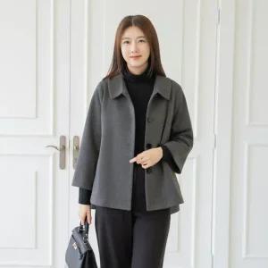 엄마옷 마담4060 클래씨마담 둥근카라숏울자켓 중년여성 데일리 -ZJK2511006-