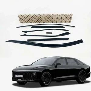 자동차도어바이저 깨지지 않는 블랙 도어 바이져 그랜져GN7 8P E415