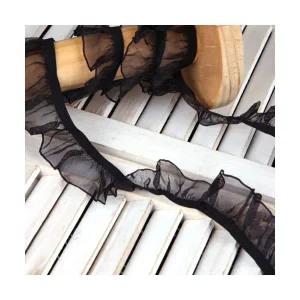 해피베어스 클라라 오간자 고무줄 레이스 테이프 25mm