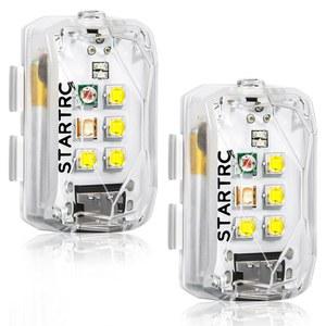 STARTRC 드론 스트로브 라이트, 충돌 방지 FAA 야간 비행을 위한 충전식 플래시 LED 램프 DJI Neo, Mini 4 Pro, Avata 2, 4k, Air 3S 및 모든 RC 액세서리(2pc)에 적합합니다
