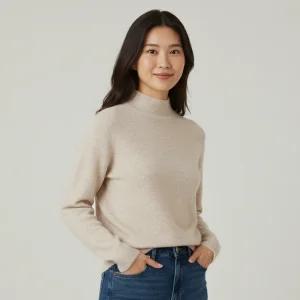 루타미 울100% 하프 터들넥 폴라니트