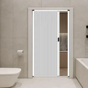 간이 중문 자바라 현관 가림막 슬라이딩도어 칸막이 거실 주름문 접이식 방풍 방염 셀프 커튼