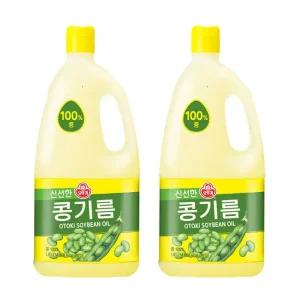 오뚜기 콩기름 식용유 1.8LX2입 대두유 식자재
