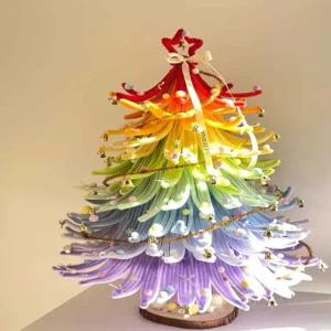 파스텔 모루 크리스마스 트리 만들기 세트 DIY 재료 키트 미니트리 철사 공예 체험 수업