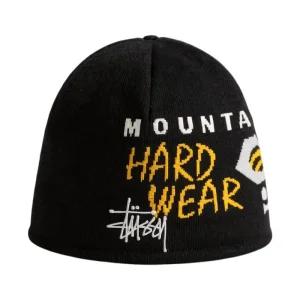 스투시 마운틴 하드웨어 비니 블랙 OU7594