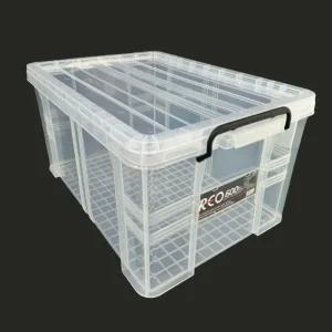 신한리빙 레오박스 600 (60L) (2개입) 수납 정리함 투명박스 리빙박스