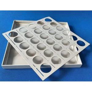 편리한 음료 종이컵 트레이 정리 3칸 소변컵 자동 20구 20홀 약판 41mm