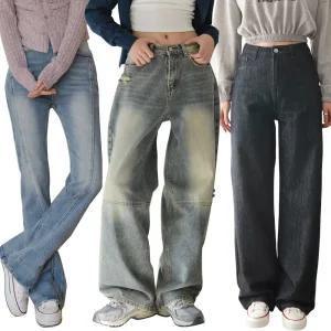 [수비진] 클리어런스 융기모/와이드진/부츠컷진/여성청바지/여성기모청바지