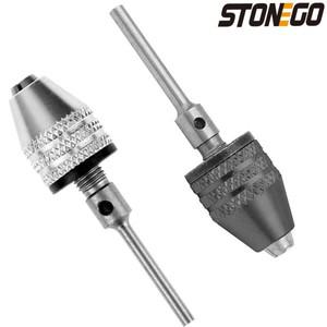 소형집진기 STONEGO 열쇠가  드릴 척 어댑터  2.35mm 3.0mm 원형 생크가  1PC 0.3-3.4mm 비트 변환기 - 1 4