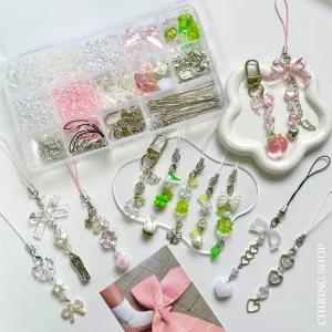 [치링상점] 컬러 비즈 키링 만들기 세트 비즈공예 재료 DIY 키트