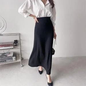 빅사이즈 303 세미머메이드스커트 DKDP014