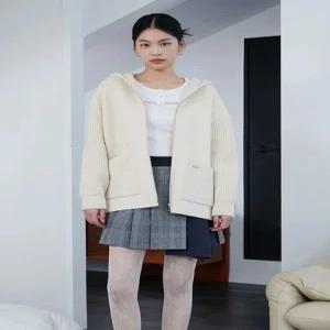 [에고이스트]캐주얼 무드 집업 후드 니트 가디건 ER1EK104