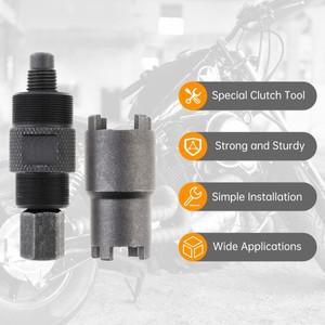 24mm 플라이휠 풀러 클러치 잠금 너트 렌치 제거 스패너 조절 가능 공구 세트 (오토바이 스쿠터 먼지 자전