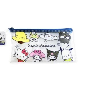 귀여운 산리오 캐릭터 헬로키티 마이멜로디 쿠로미 포차코 시나모롤 PVC필통 파우치 트윙클블루